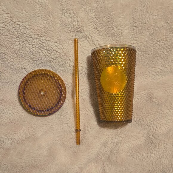 NEW Starbucks 50th Anniversary Honeycomb Studded 16 oz. Grande Cold Cup … - Picture 6 of 8